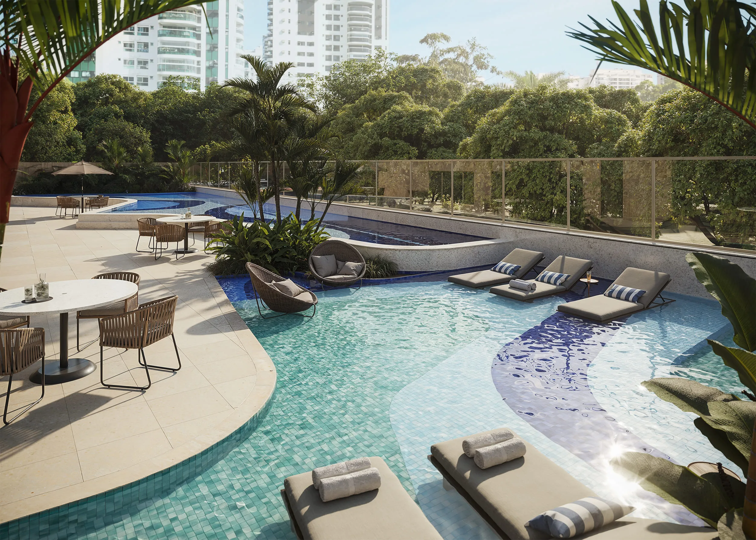 Singular Private Residence – Piscina 25m – Área de Lazer – Av. das Acácias da Península, Barra da Tijuca, Rio de Janeiro – GPS -23.008700 -43.369100 – Tegra Incorporadora